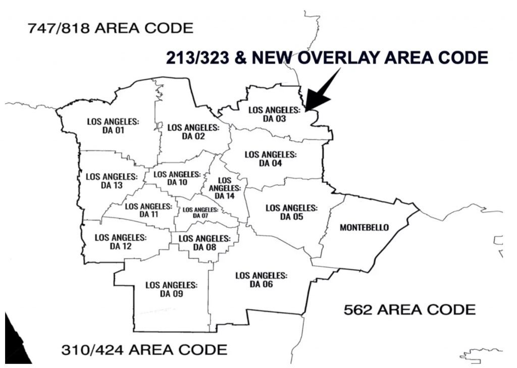 New 738 area code in LA