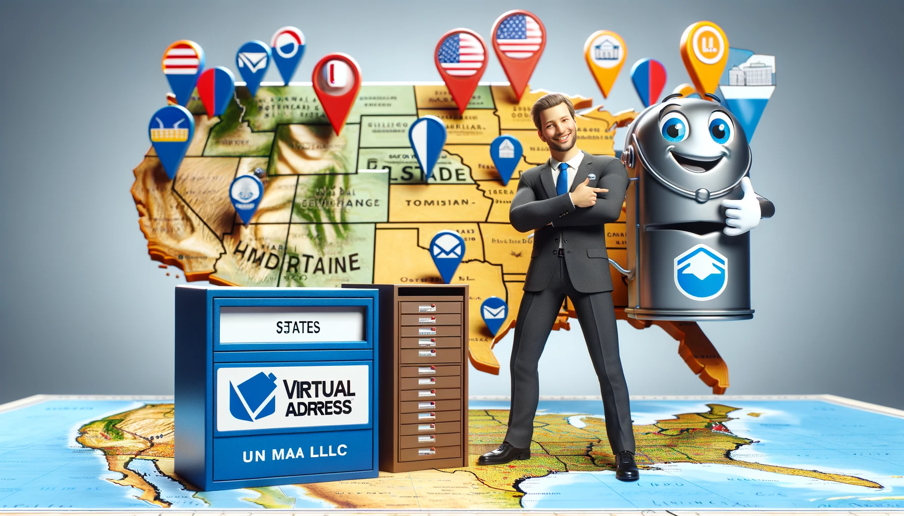 virtual business address as a permanent business address to receive postal mail 